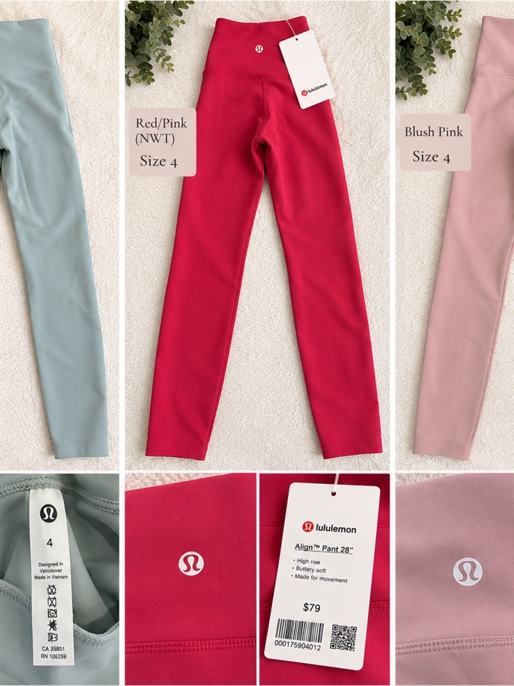 lululemon athletica Kids Align™ Leggings - Red/Pink